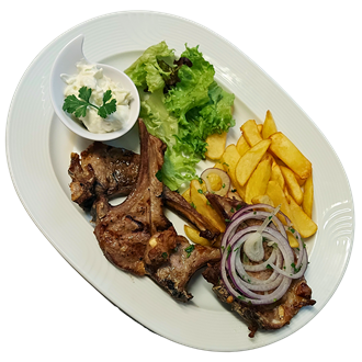 4 Lammkoteletts